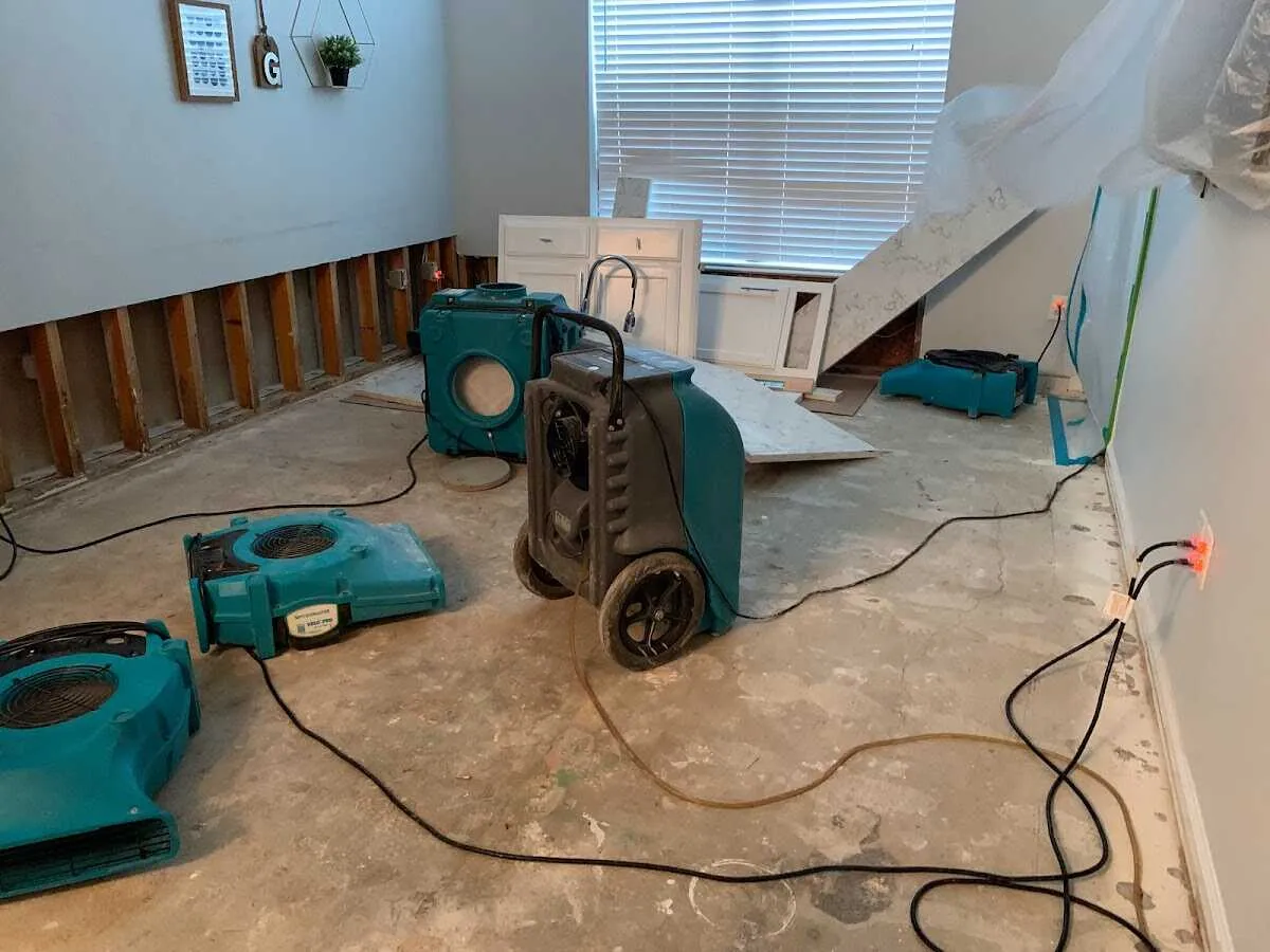 Dehumidifier in flood-cut room for Water Extraction & Removal in Ephrata